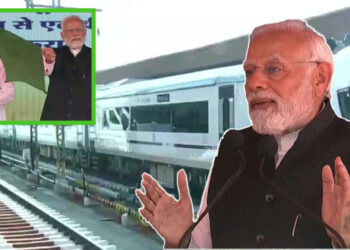 Vande Bharat Express : पंतप्रधान मोदींच्या हस्ते वंदे भारत एक्सप्रेसला हिरवा झेंडा; म्हणाले…